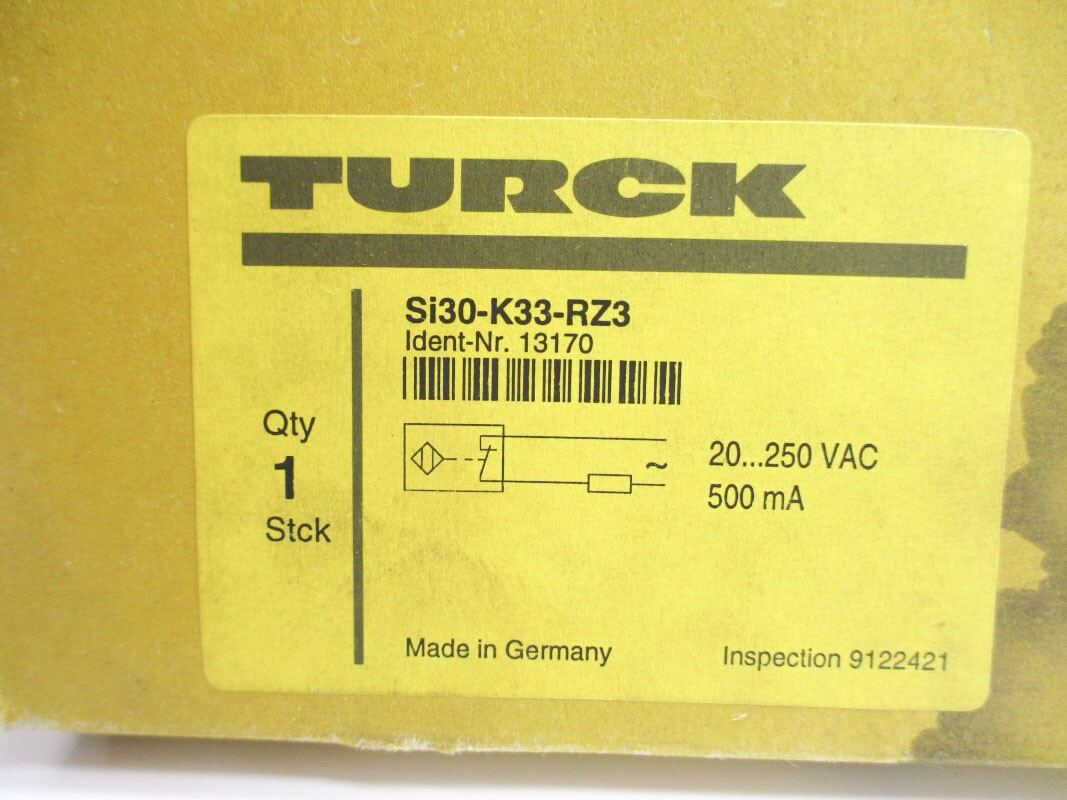 TURCK SI30-K33-RZ3 13170 20-250VAC 8A NSMP