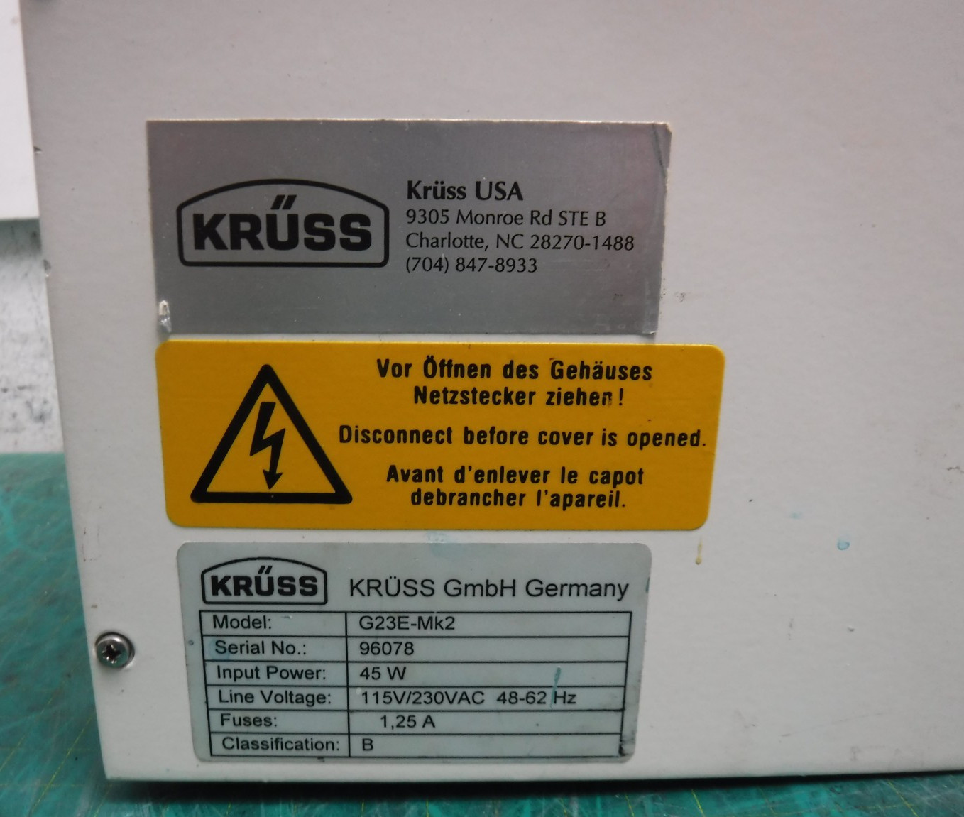 Krüss ( Kruss ) G23E‑Mk2 Lab Instrument – 45W 115/230V