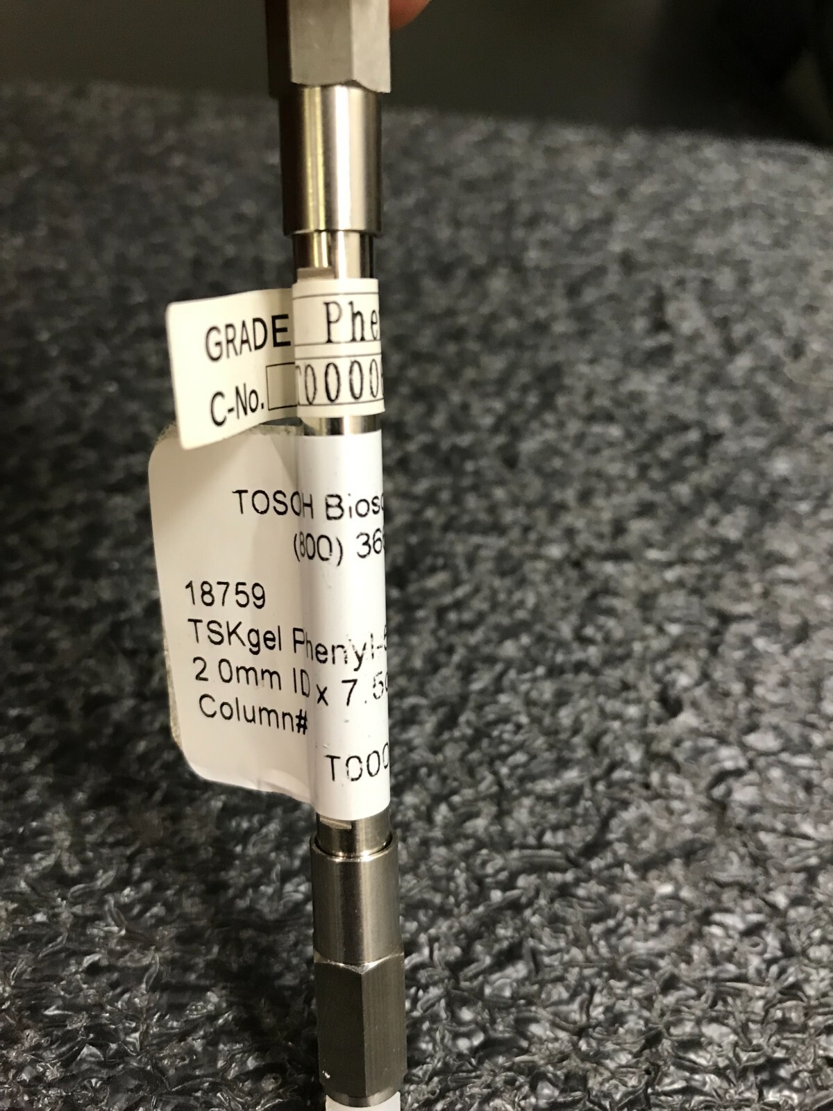 TOSOH Bioscience 18759 TSKgel Phenyl 5PW 2.0mm ID x 7.5cm 10µm Column
