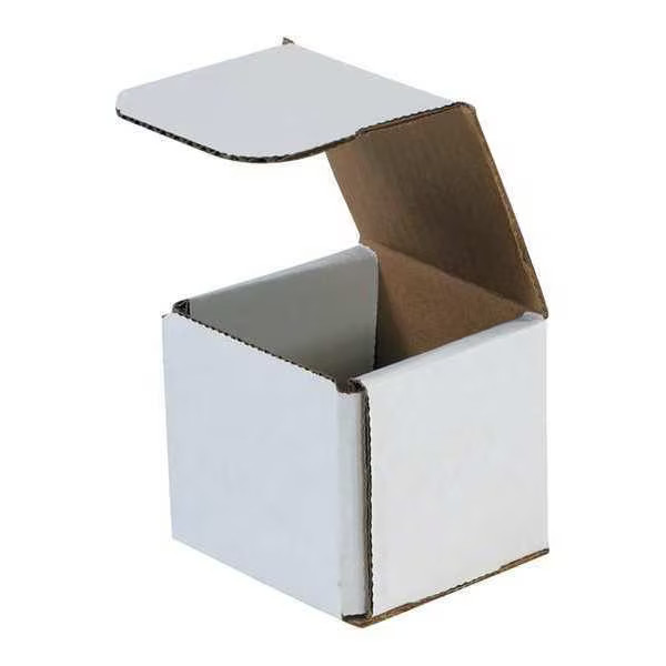 3 in x 3 in x 3 in Inside H, Literature Mailer, White, Corrugate, Single Wall