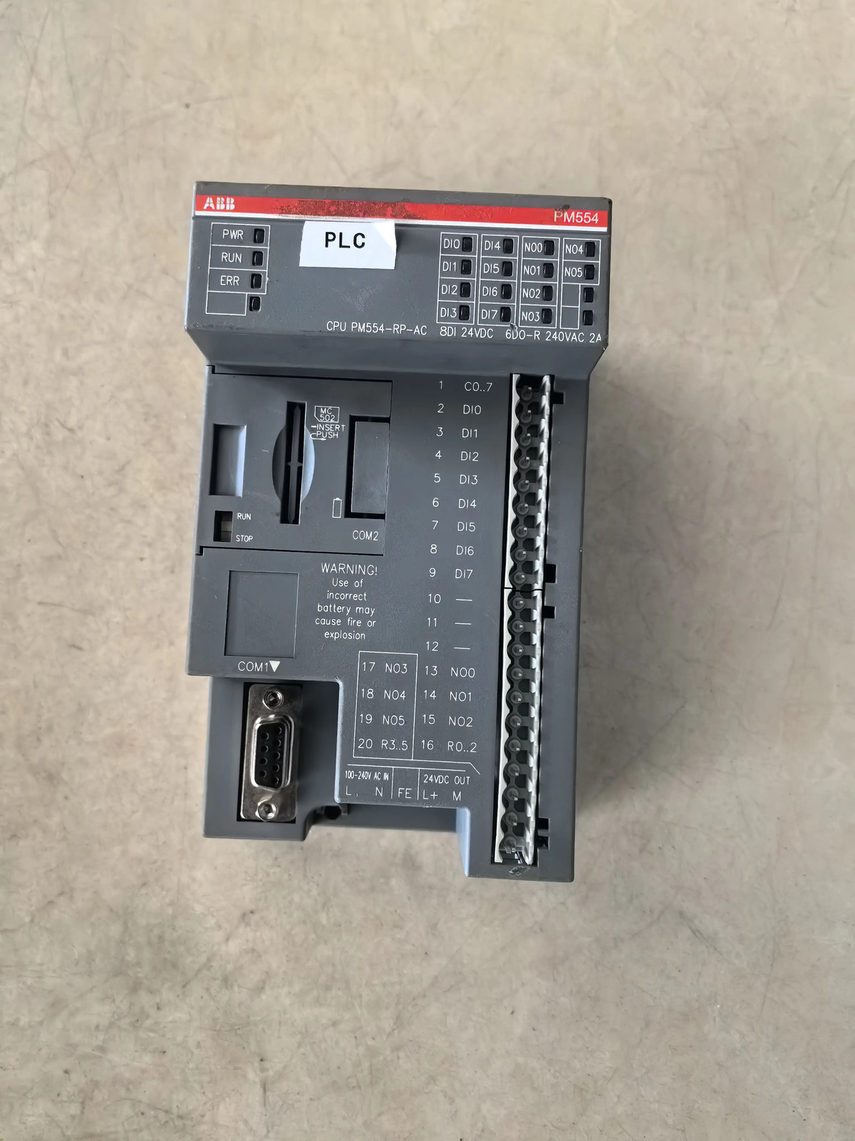 1 pcs used ABB module PM554-RP-AC 1SAP120800R0001