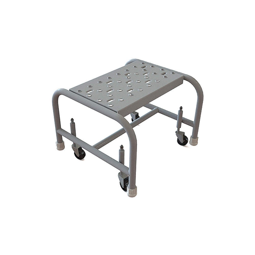 TRI-ARC WLSR001166 Mobile Step Stand,Steel,Perforated,16inW 25NZ66