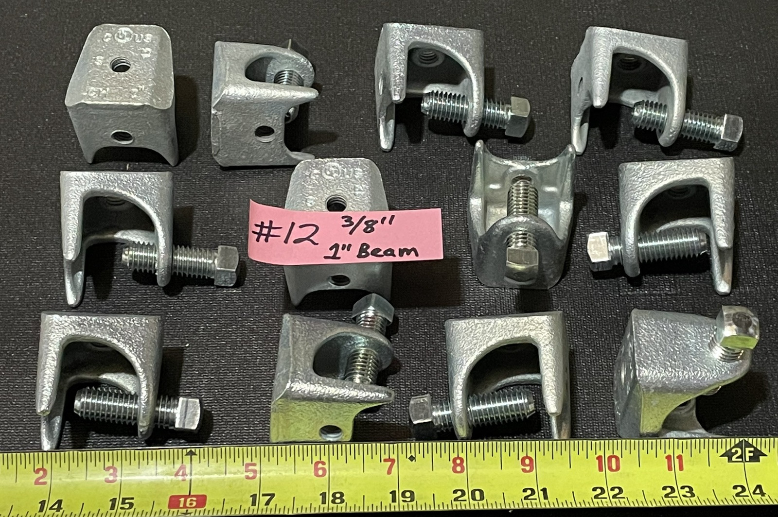 12-3/8” EATON 533 ¼” TO 1” HORIZONTAL 2″ LOAD BEAM CLAMPS