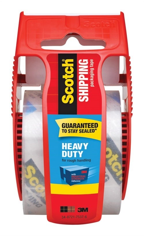 3M Scotch 2 in. W X 800 in. L Heavy Duty Packaging Tape Clear (Pack of 12)