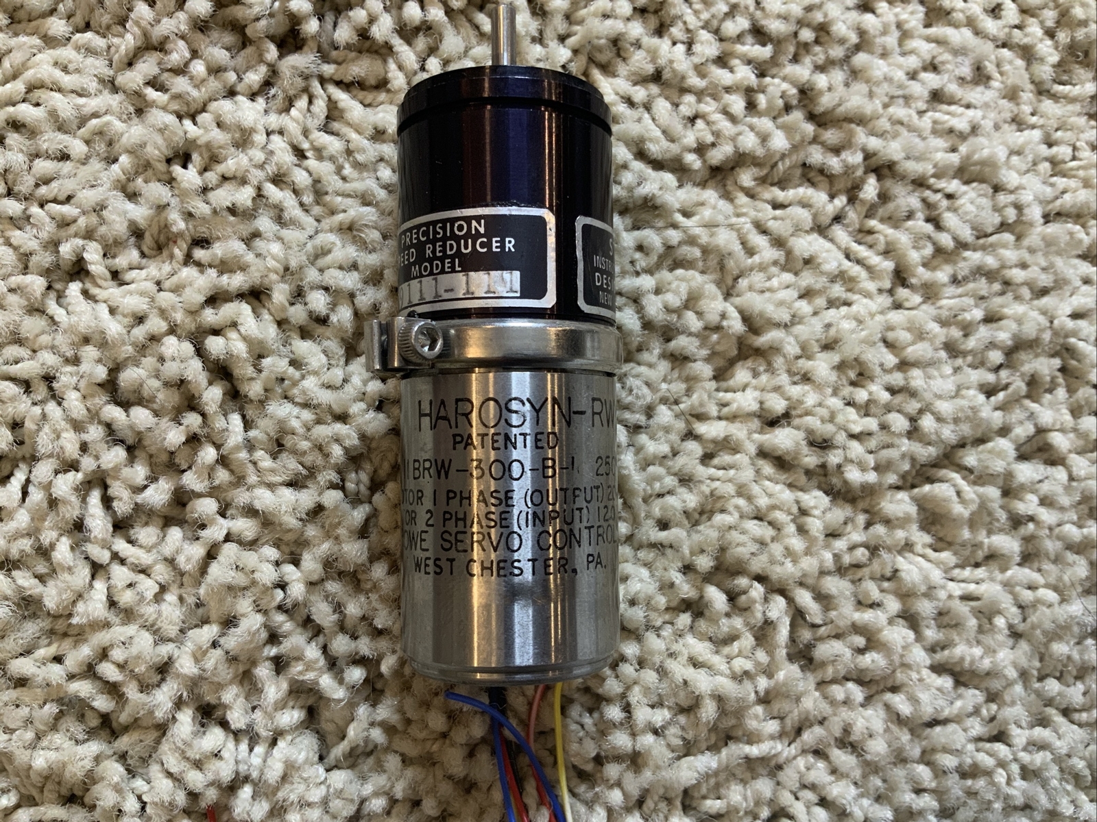HAROSYN-RW 11BRW-300-B-1 250HZ Rotor Stator Harowe Servo Controls +Speed Reducer
