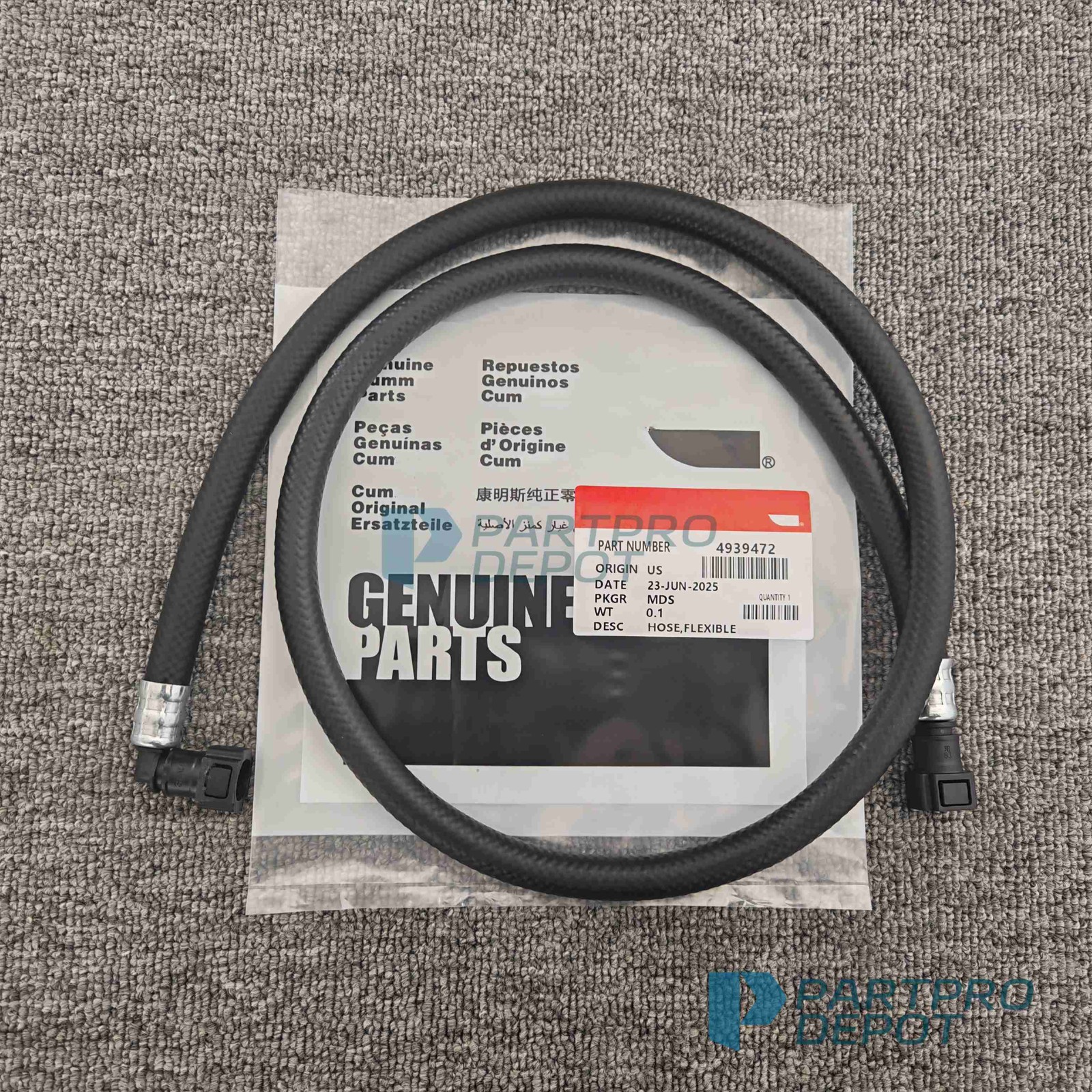 HOSE FLEXIBLE For Cummins Onan 4939472