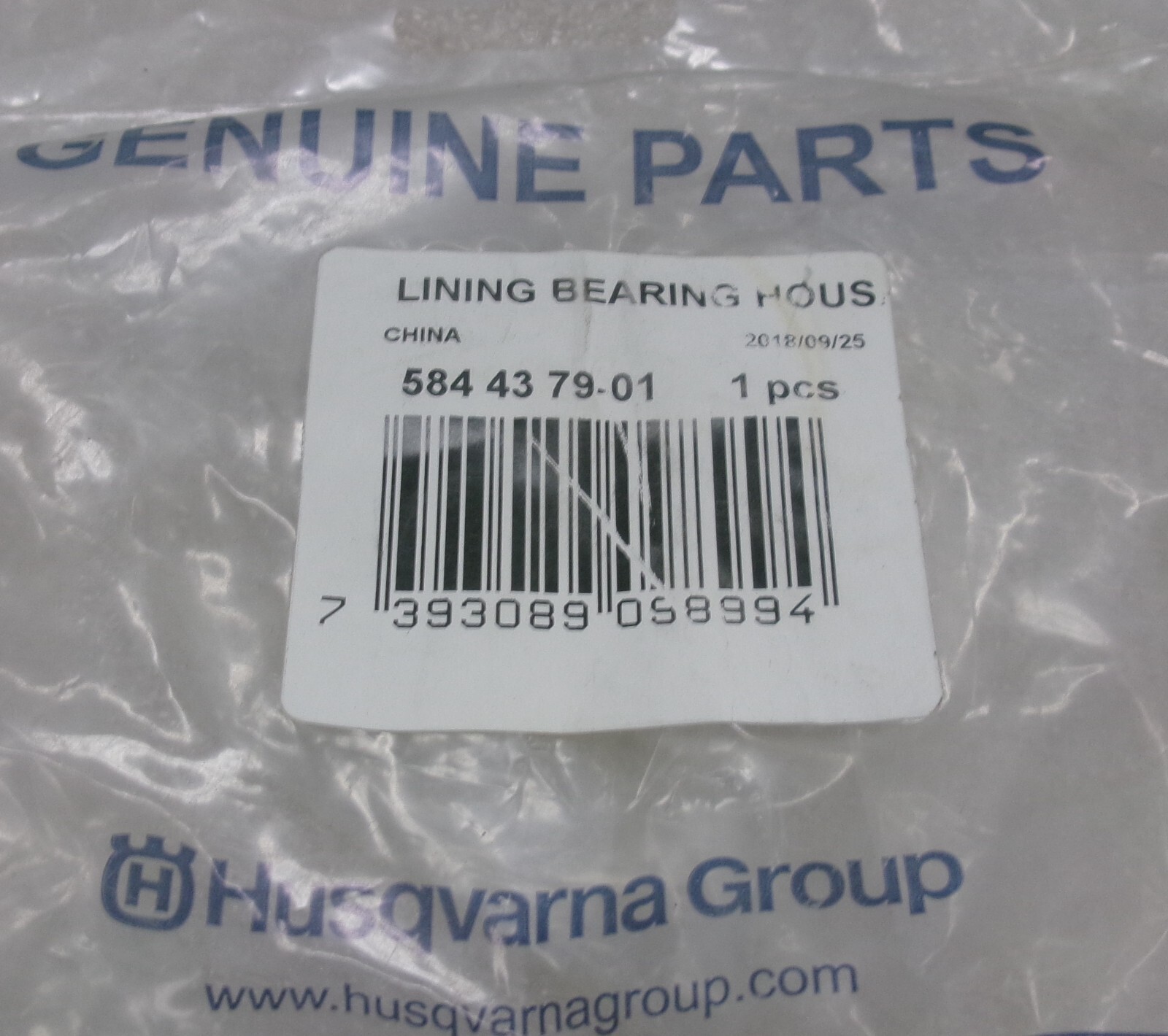 Husqvarna 584 43 79 & 584 43 80 Lining Bearing Housing K770 / K1270 #749P