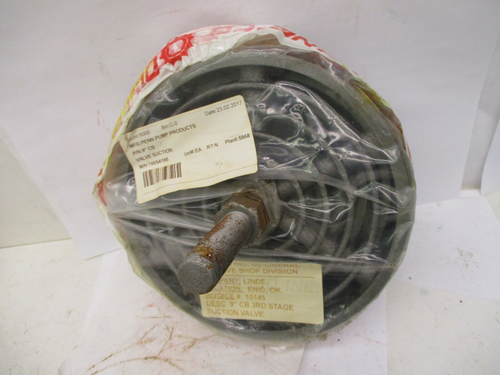 New Disco Inc. 9″ CB 3rd Stage Suction Valve A3520PAO