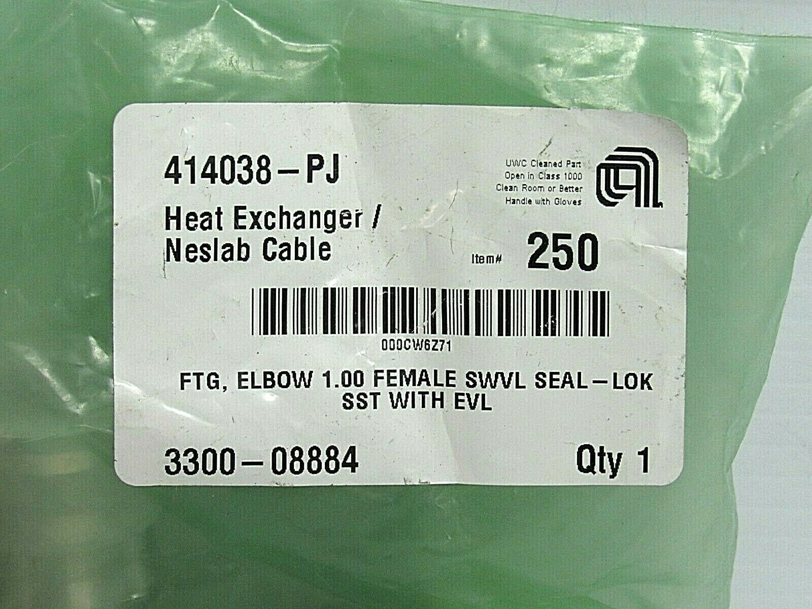PARKER 316 S/S STAINLESS BARBED ELBOW FEMALE SWVL JIC 414038-PJ 3300-08884 250