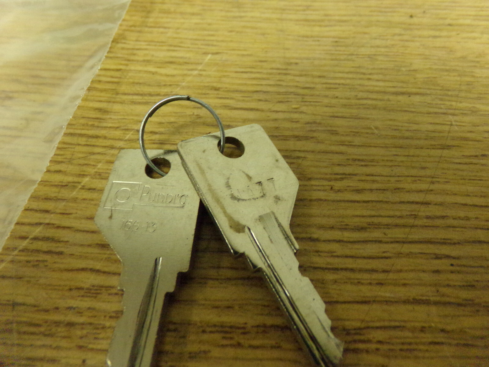 NEW Punora W477 166-13 Desk or Cabinet Keys, Set of 2 *FREE SHIPPING*