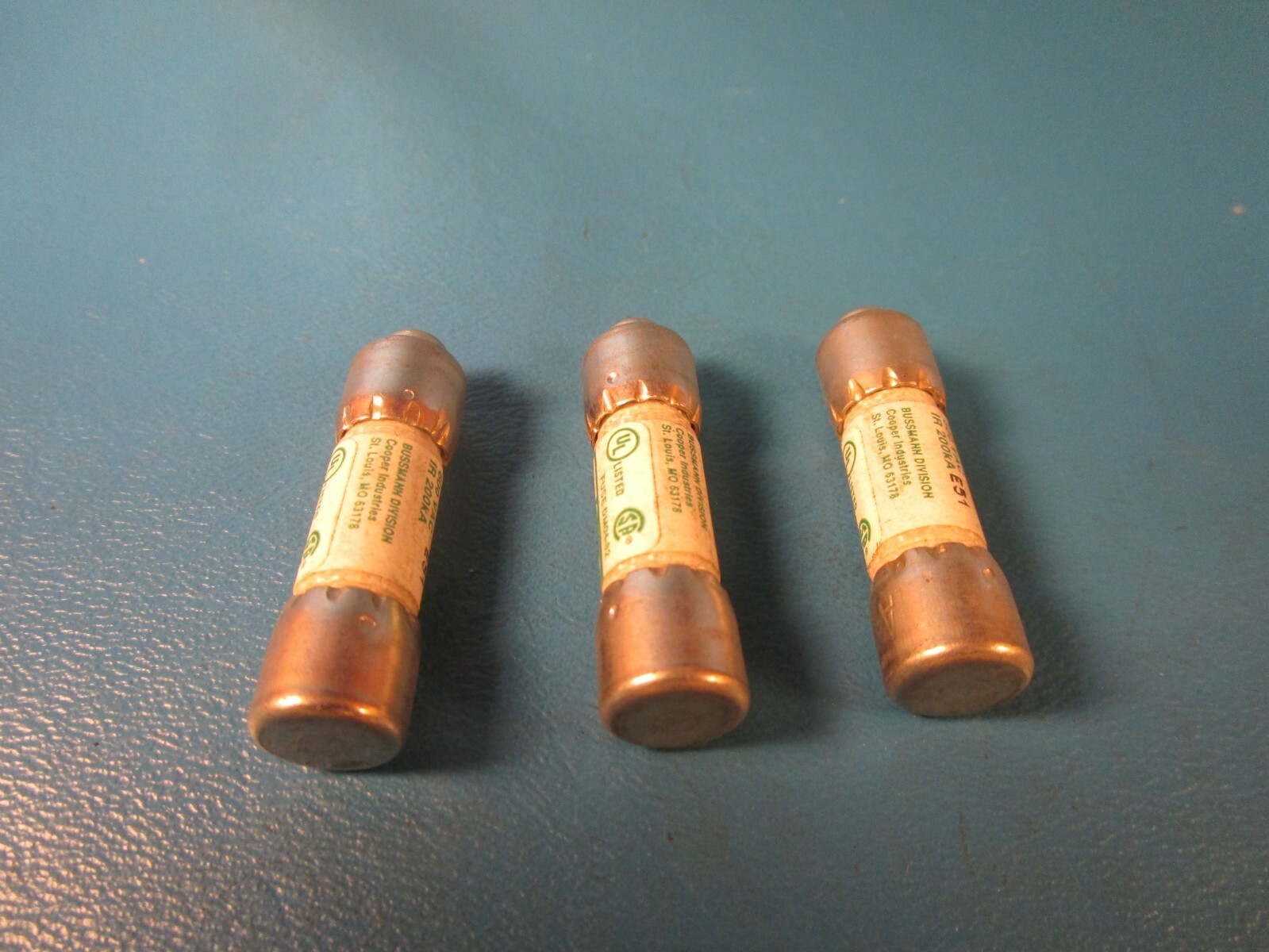 LOT OF 3 Bussmann CC-Tron FNQ-R-30 Fuse, Time Delay Fuse, Class CC