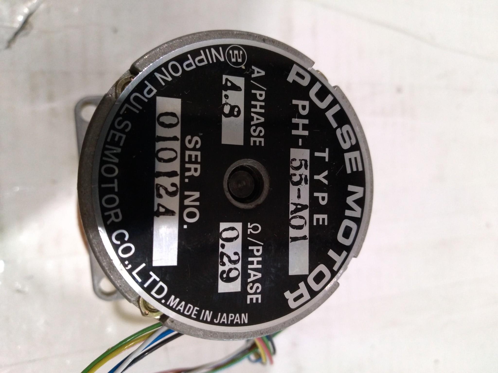 NIPPON PULSE MOTOR 55-A01 4.8A 0.29PHASE 010124