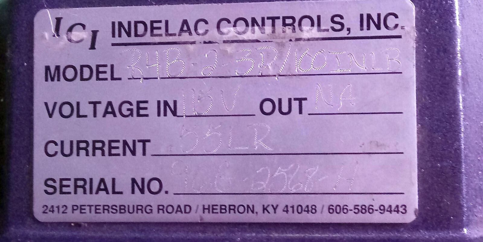 1 NEW INDELAC CONTROLS R4B-2-3P PNEUMATIC ACTUATOR NNB ***MAKE OFFER***