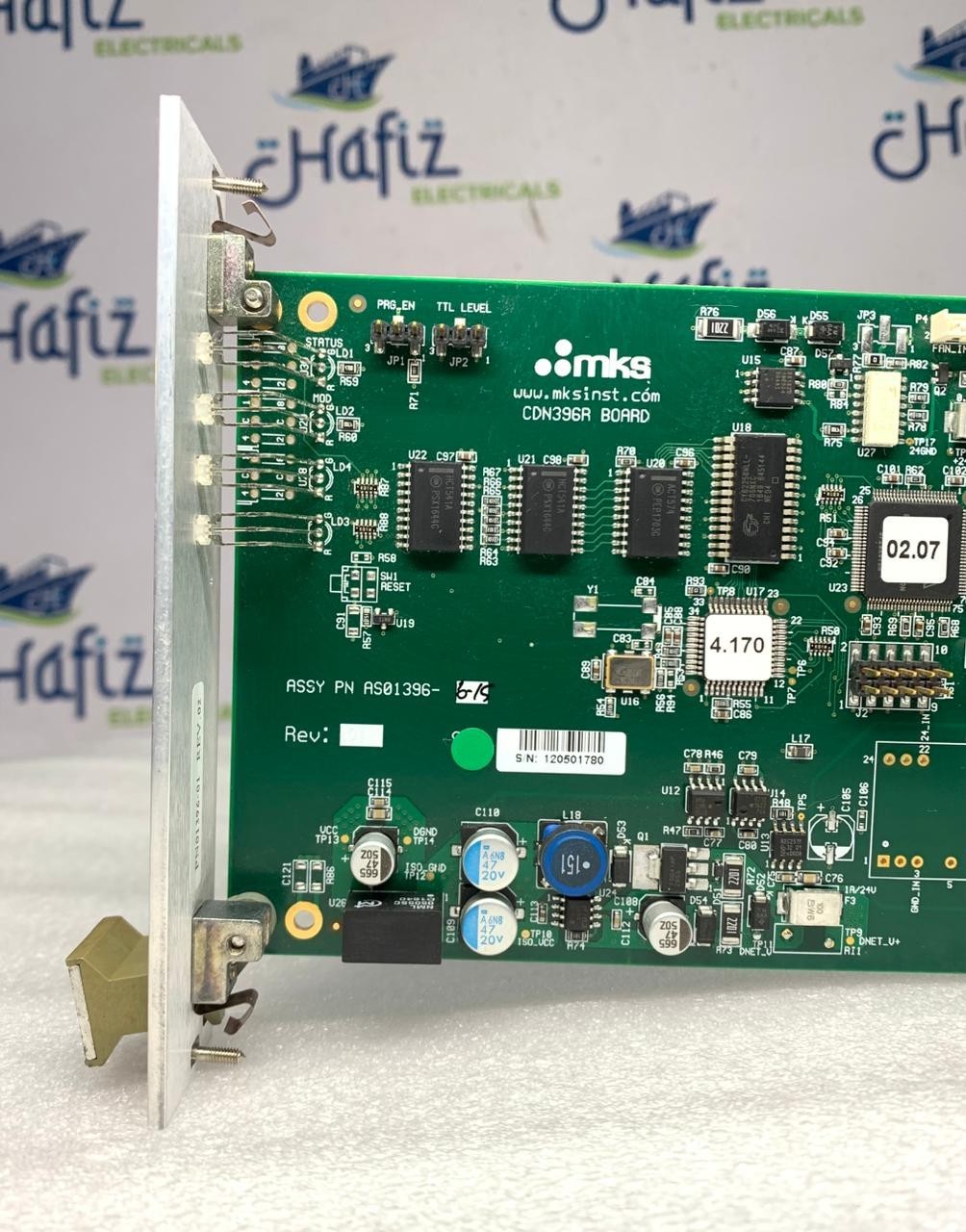 MKS Instruments CDN396R /AS01396-6-15 PCB Card 0190-43360 REV. 02 FW:4.170 HW:01