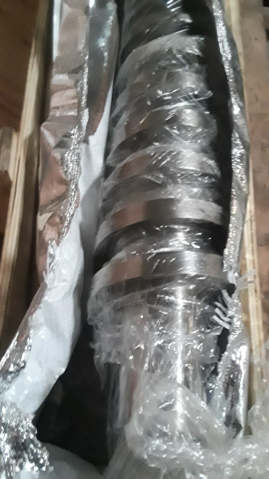 New Never used Conical Twin Extruder Screws 60mm dia 67 3/4″ Length