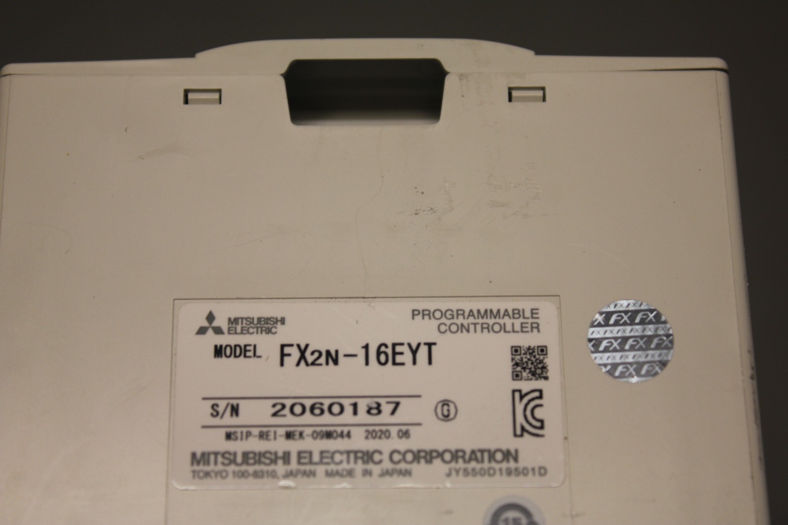 MITSUBISHI PLC SYSTEM WITH 3 MODULES FX3GA-60MT-CM & FX2N-16EX & FX2N-16EYT
