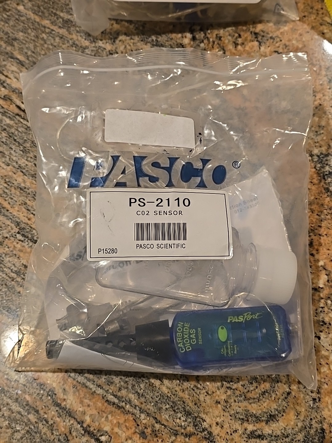 Pasco PASPORT Carbon Dioxide Gas Sensor • PS-2110 CO2 Sensor
