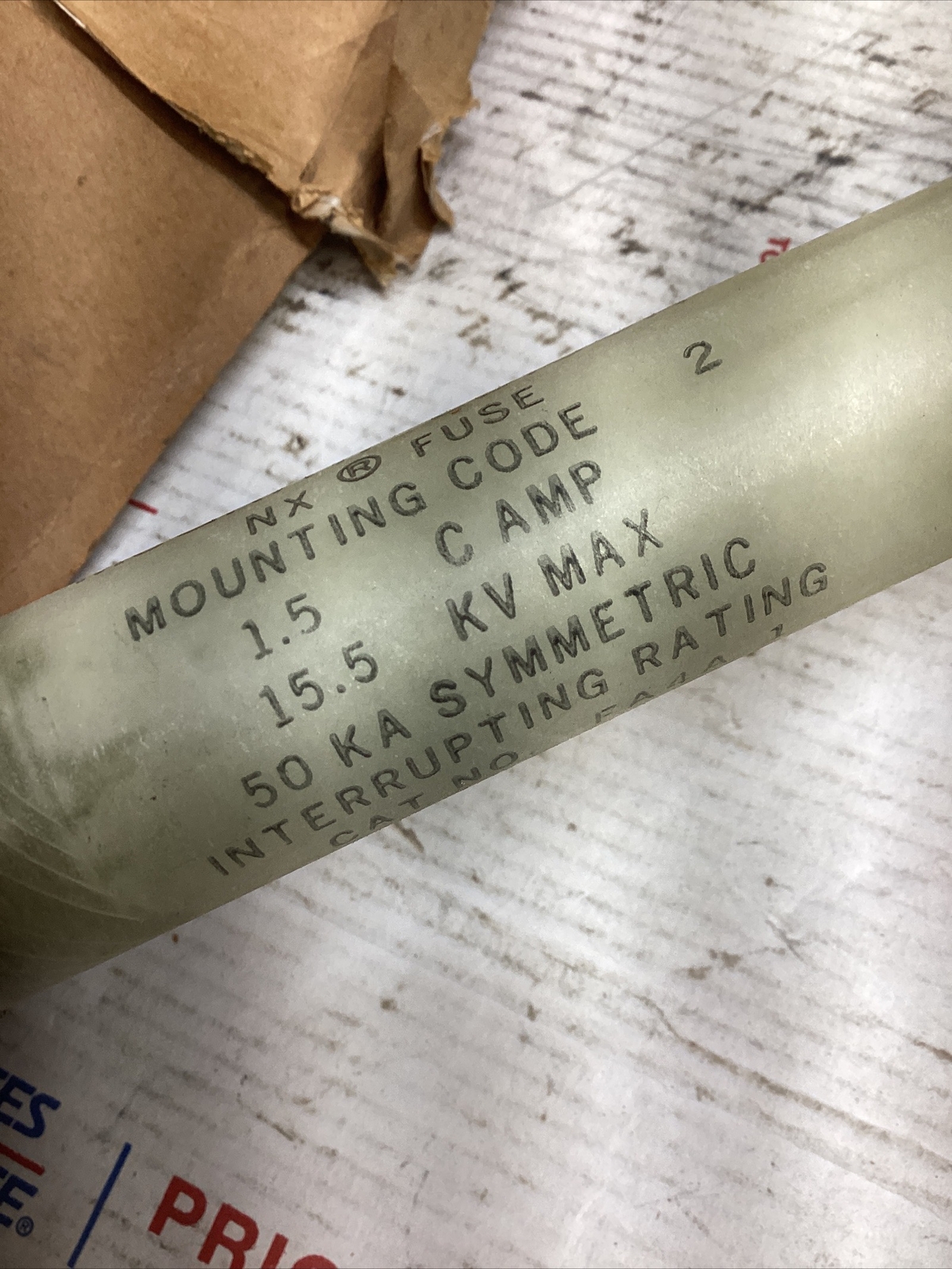 McGraw-Edison NX FA4A1 Current-Limiting Fuse 15.5kV Max 1.5 C Amps ED4U #3230