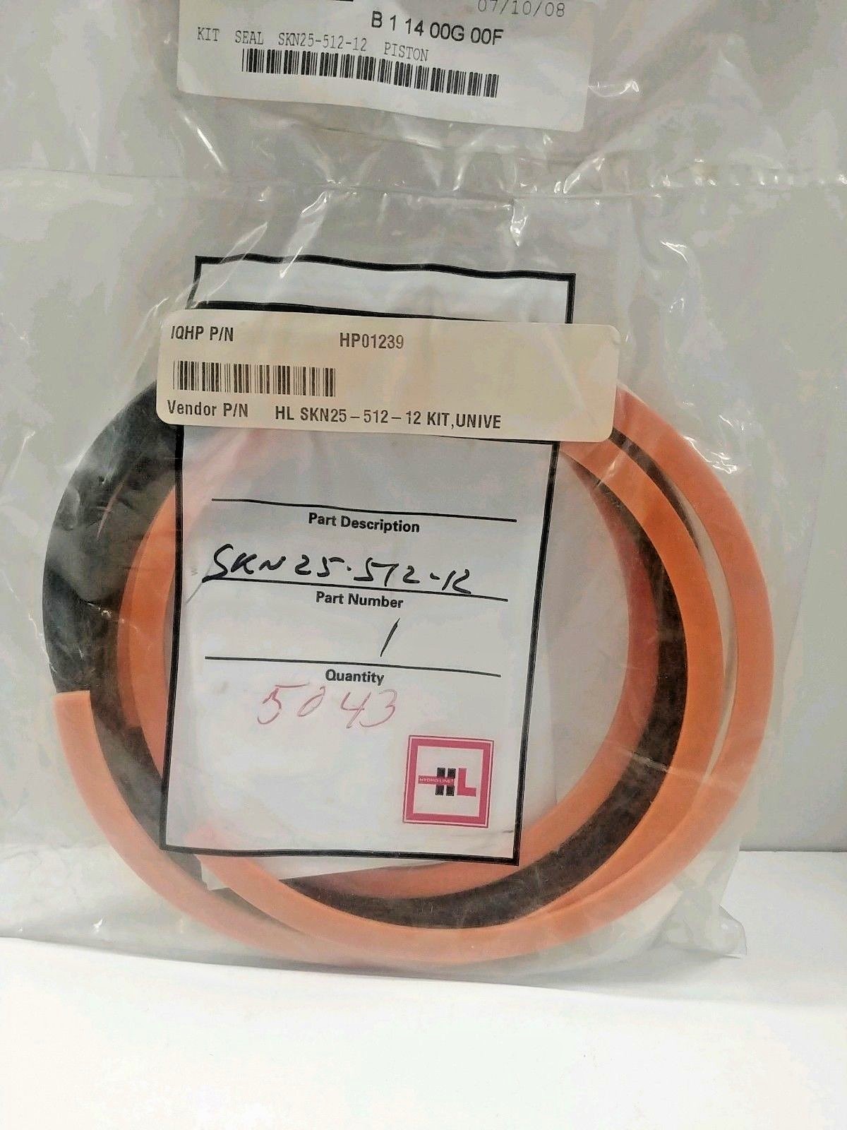 NEW OLD STOCK! EATON HYDRO-LINE PISTON SEAL KIT SKN25-512-12