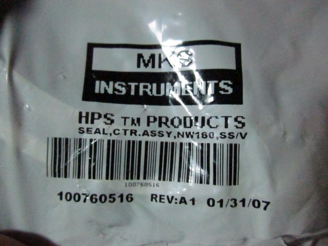 MKS 100760516 Centering Ring Assembly NW160SSV NM-0004-1875