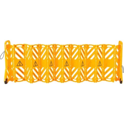 NEW! Extendable Mobile Barrier with Reflective Stripes, 12’L!!
