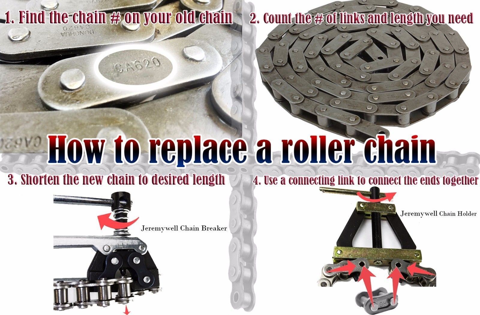 80 Standard Roller Chain Connecting Link (4PCS)