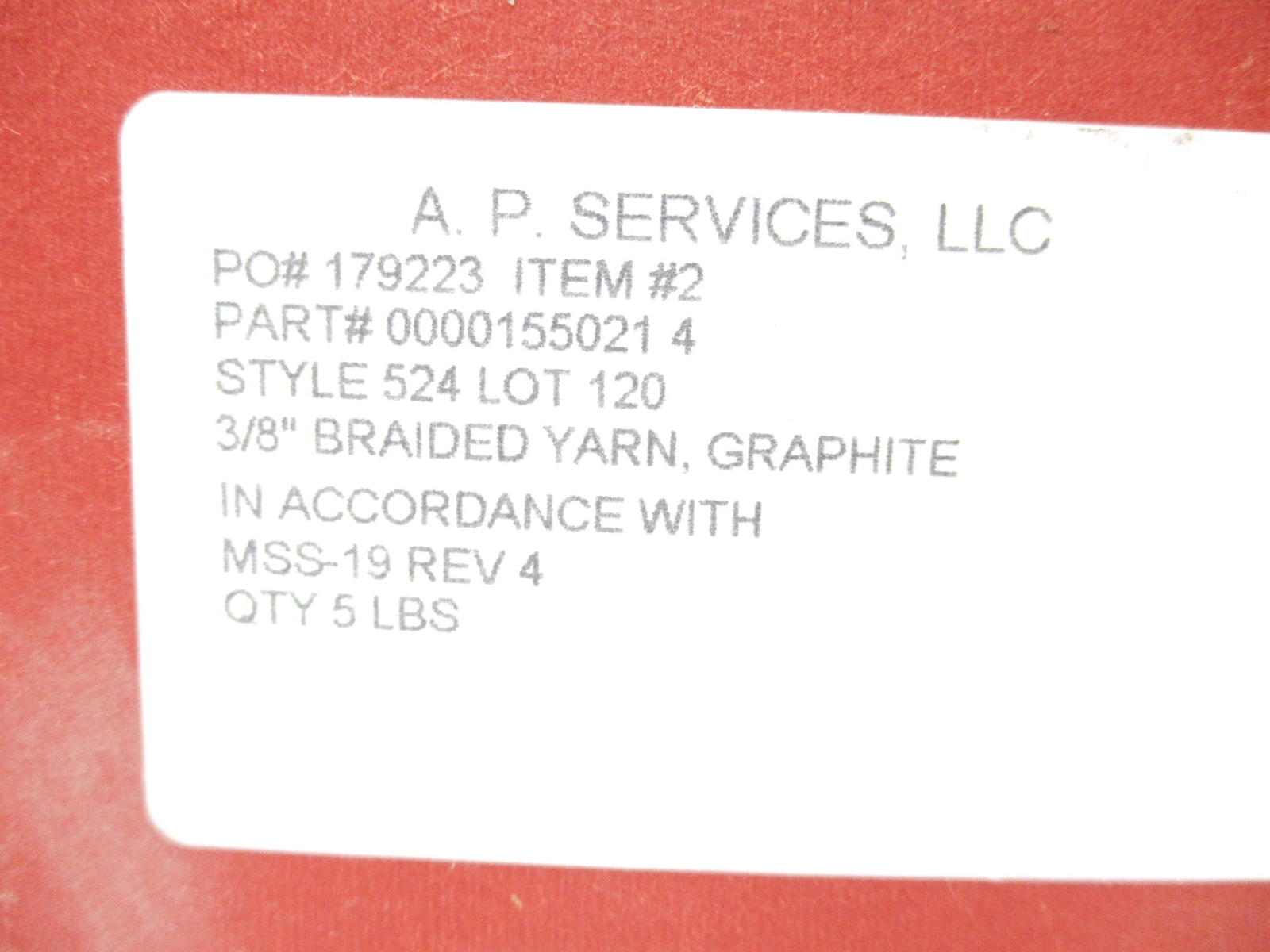 A.P. SERVICES 00001550214 NSMP