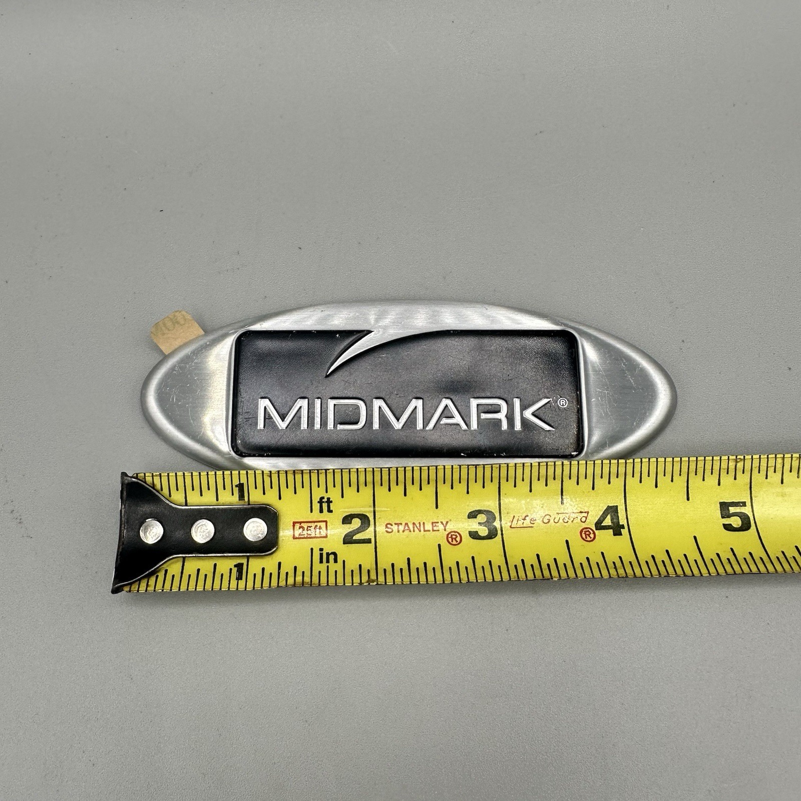 MIDMARK Corporation Oval Nameplate 4.5” x 1.75” Aluminum with 3M Adhesive – NOS