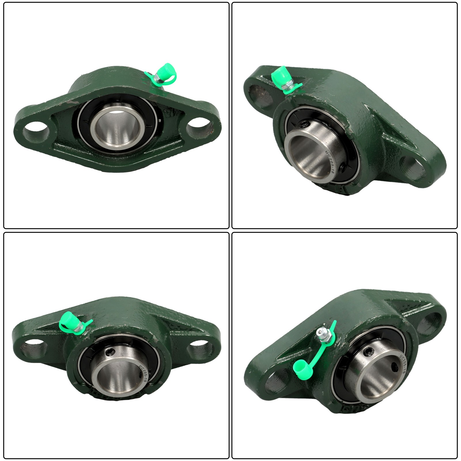 6Pcs UCFL205-16 Solid Base Pillow Block Flange Mounted Bearing 1″ Bore 2 Bolt