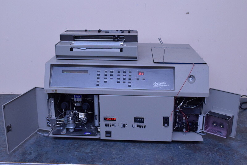 AB APPLIED BIOSYSTEMS 120A ANALYZER WITH CHART RECORDER