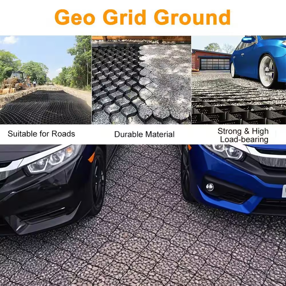10 Ft. X 16.5 Ft. X 3 In. L Series Plastic Ground Geo Grid Driveway Ground Paver