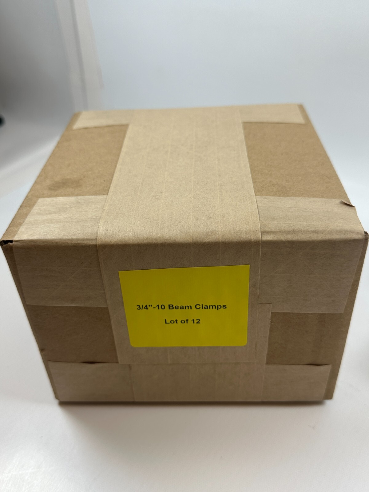 3/4″ CHN E62 3/4-10 Beam Clamps Electro Galvanized 7/8″ Opening (Lot of 12) NEW