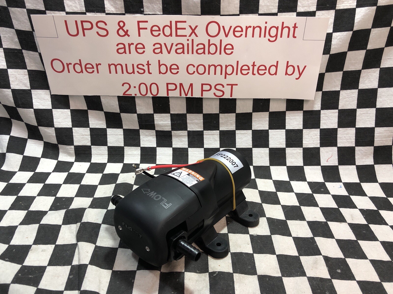 FLOJET PARTICULATE & PULP CAPABLE PUMP .8 GPM, 12V, SHIPSAMEDAY, LFP122007