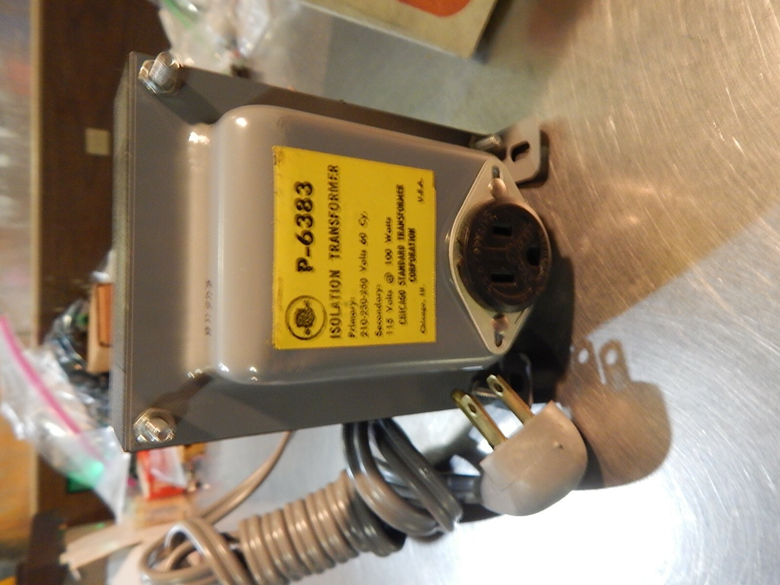 NEW Stancor P-6383 Isolation Transformer 250-230-210U 60Hz 115URMS
