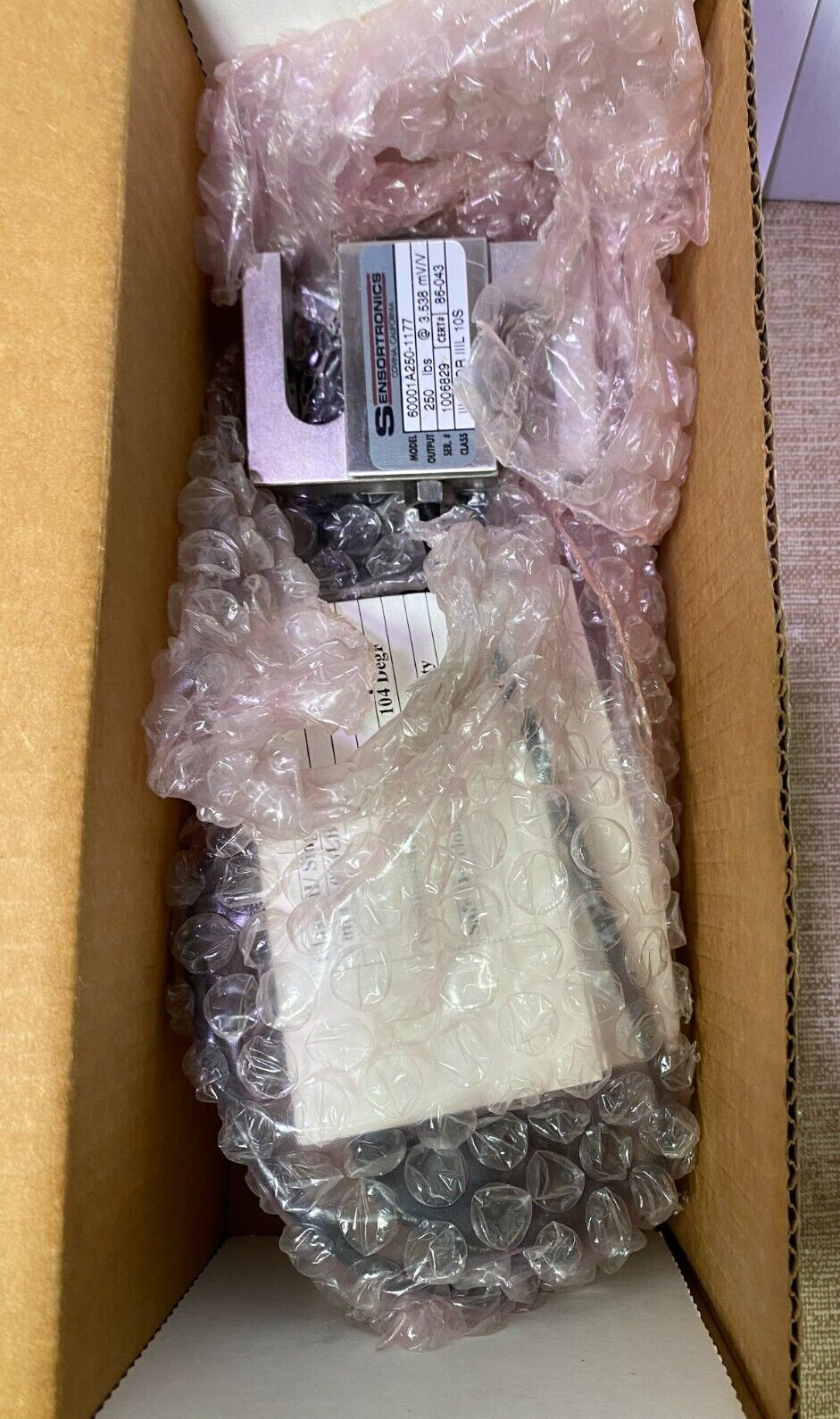 Load Cell, SENSORTRONICS 60001A250-1177, Output 250 pds @ 3.538mV/V,