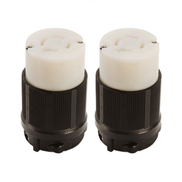NEMA L16-20 Grounding Locking Connector, 20A 480V AC, 3 Pole 4 Wire, cUL Listed