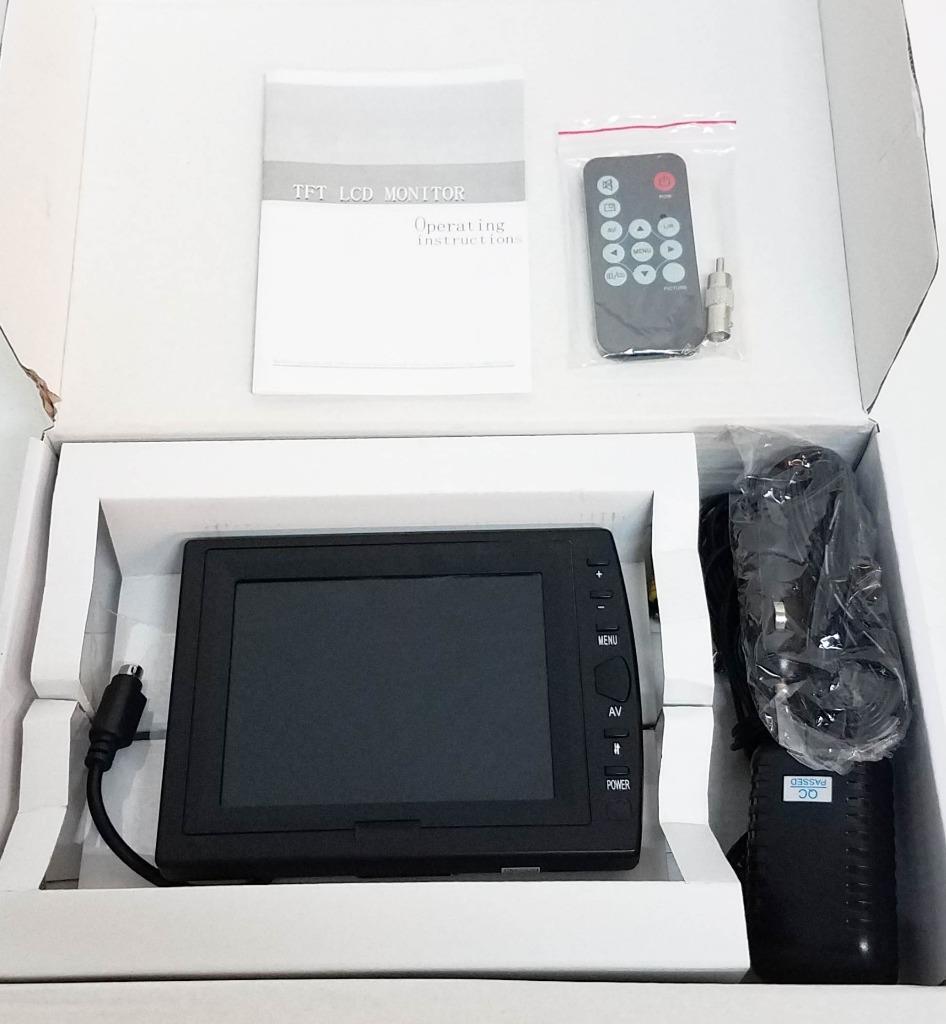 Speco VM-5LCD 5-inch Flat Screen Color Monitor w/ Remote & Video Cables NEW 6494