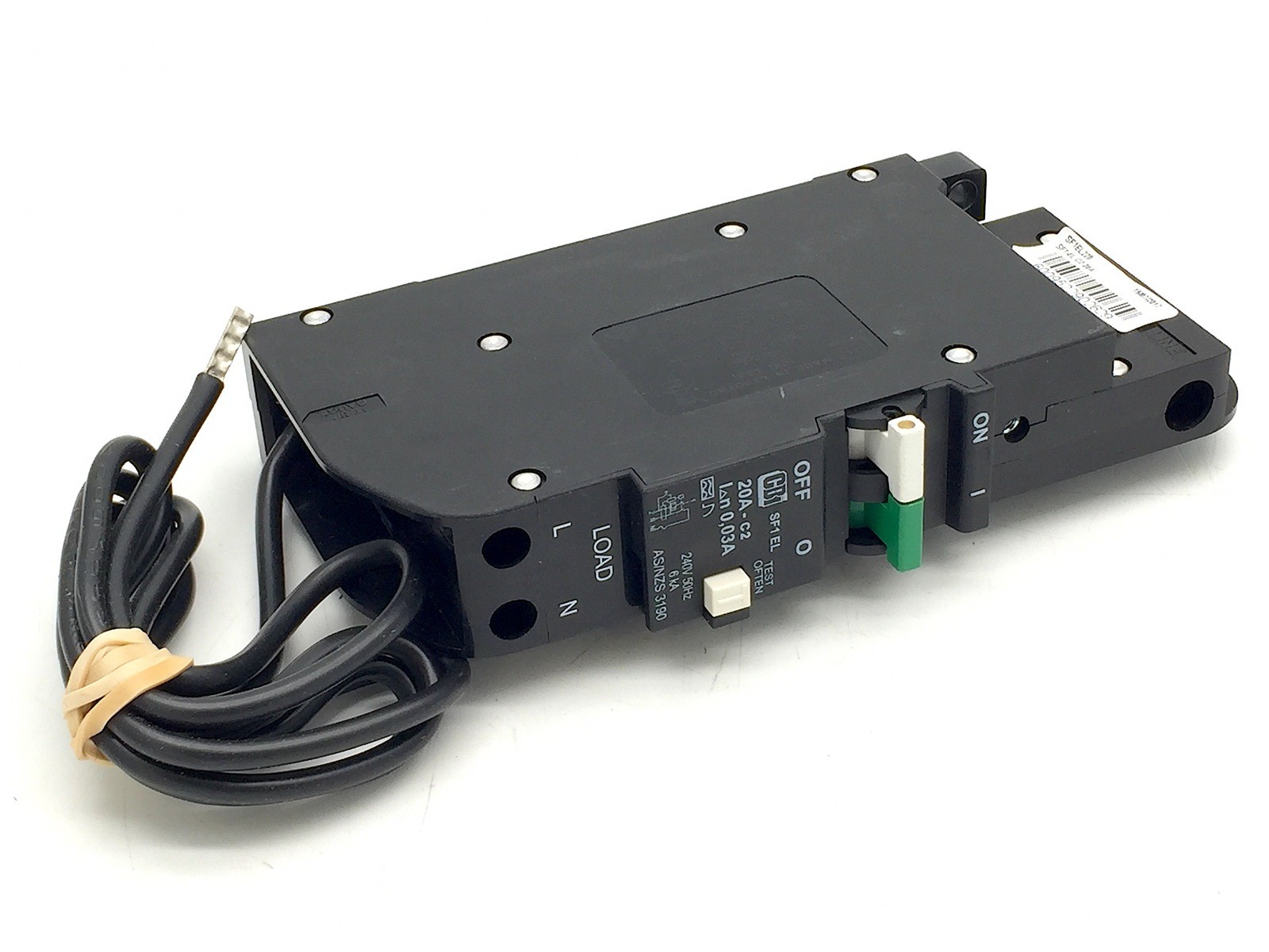 CBi Electric SF1EL220 Circuit Breaker with Residual Current Protection 20A 6kA