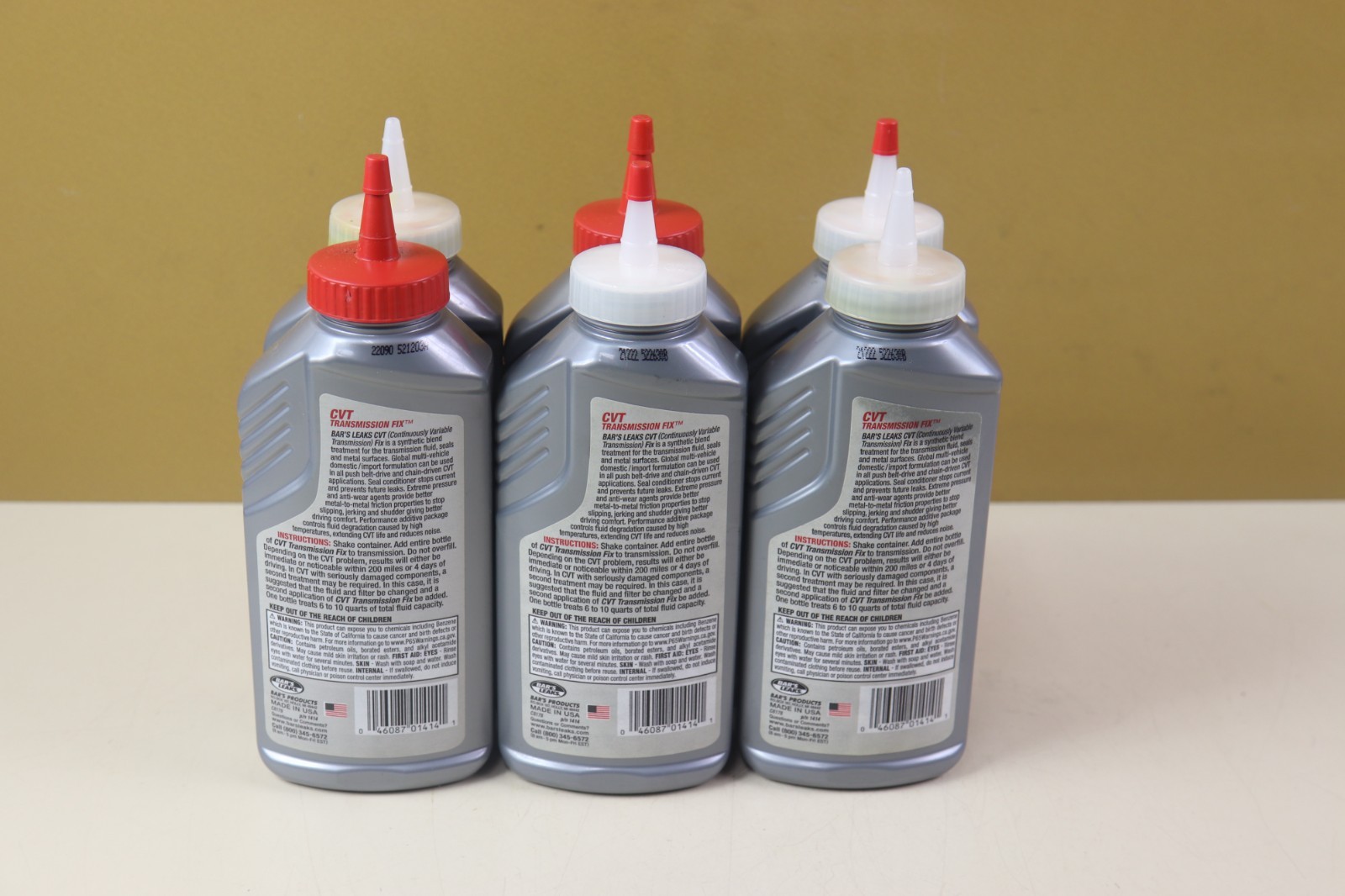 (6) Bar’s Leaks CVT Transmision Fix 11fl oz ea. 1414 New