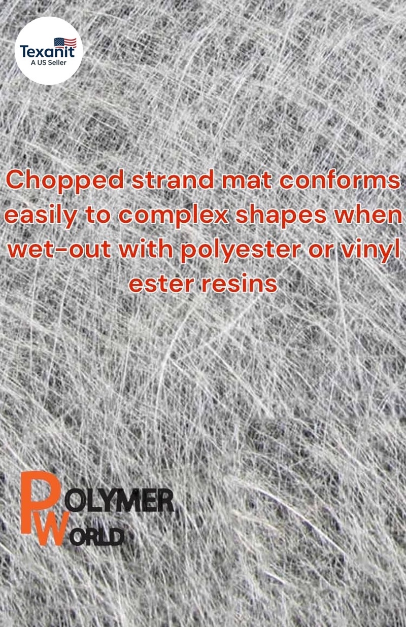 1.5X50X5 Yards Chopped Strand Mat – Lightweight & Marine-Grade Fiberglass Cloth
