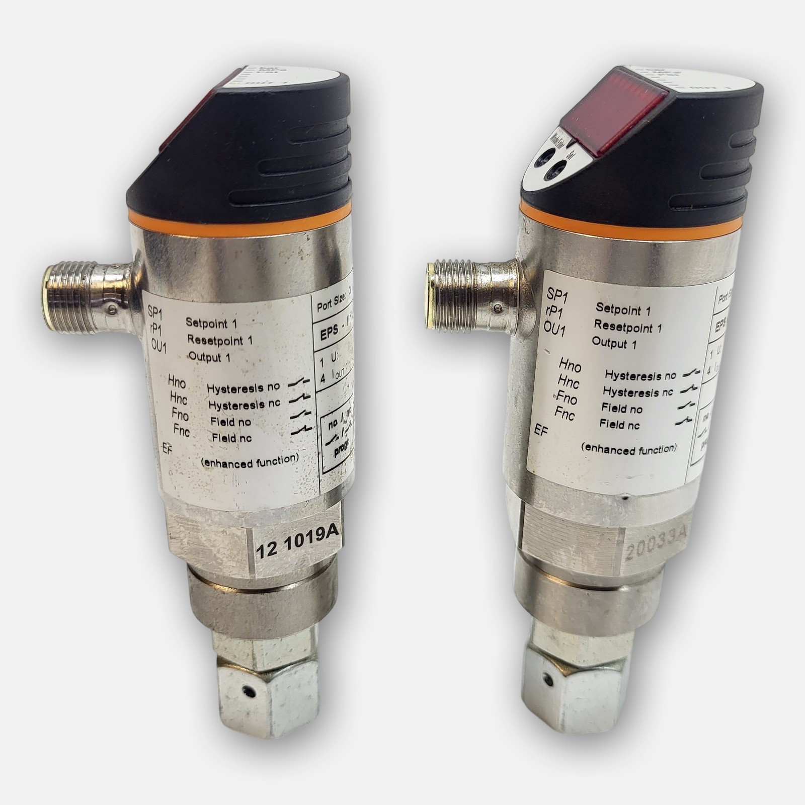 LOT OF 2 EFECTOR IFM PN7004 ELECTRONIC PRESSURE SWITCH 18-36 VDC