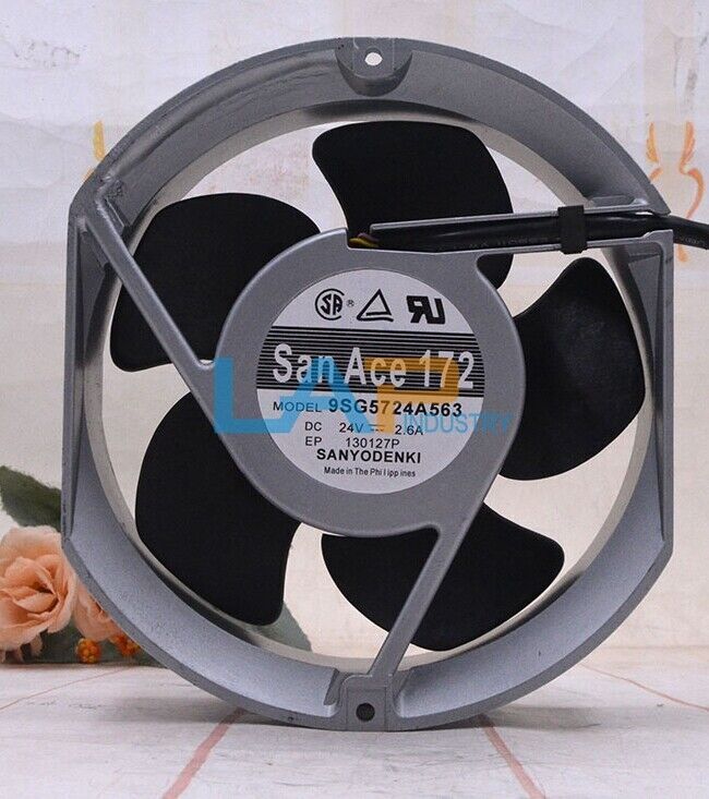 1pc NEW FOR Converter cooling fan 9SG5724A563 2-wire 24V 2.6A