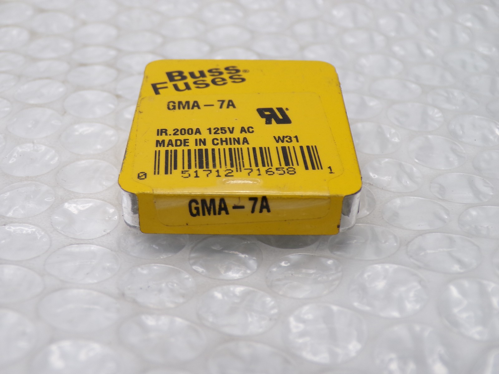 BUSSMANN GMA-7A FUSE PKG OF 4 NSMP