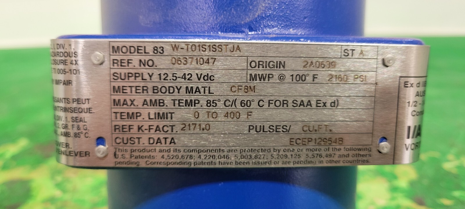 ⚡FOXBORO I/A SERIES 83 VORTEX 1″ FLOWMETER PESSCO IS OFFERING 1 G100723-4 🗽