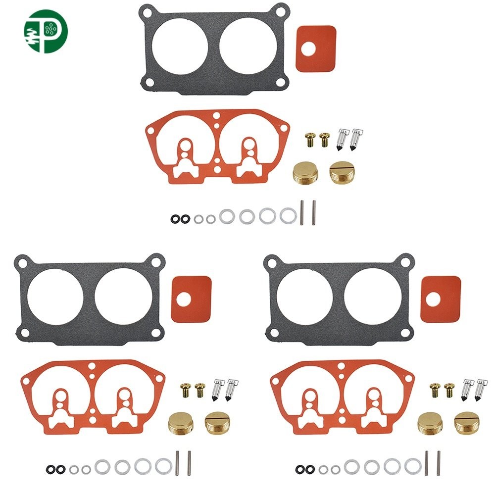 3× Carburetor Rebuild Kit For Yamaha 150 175 200 225 HP 86-95 For Outboard V-6