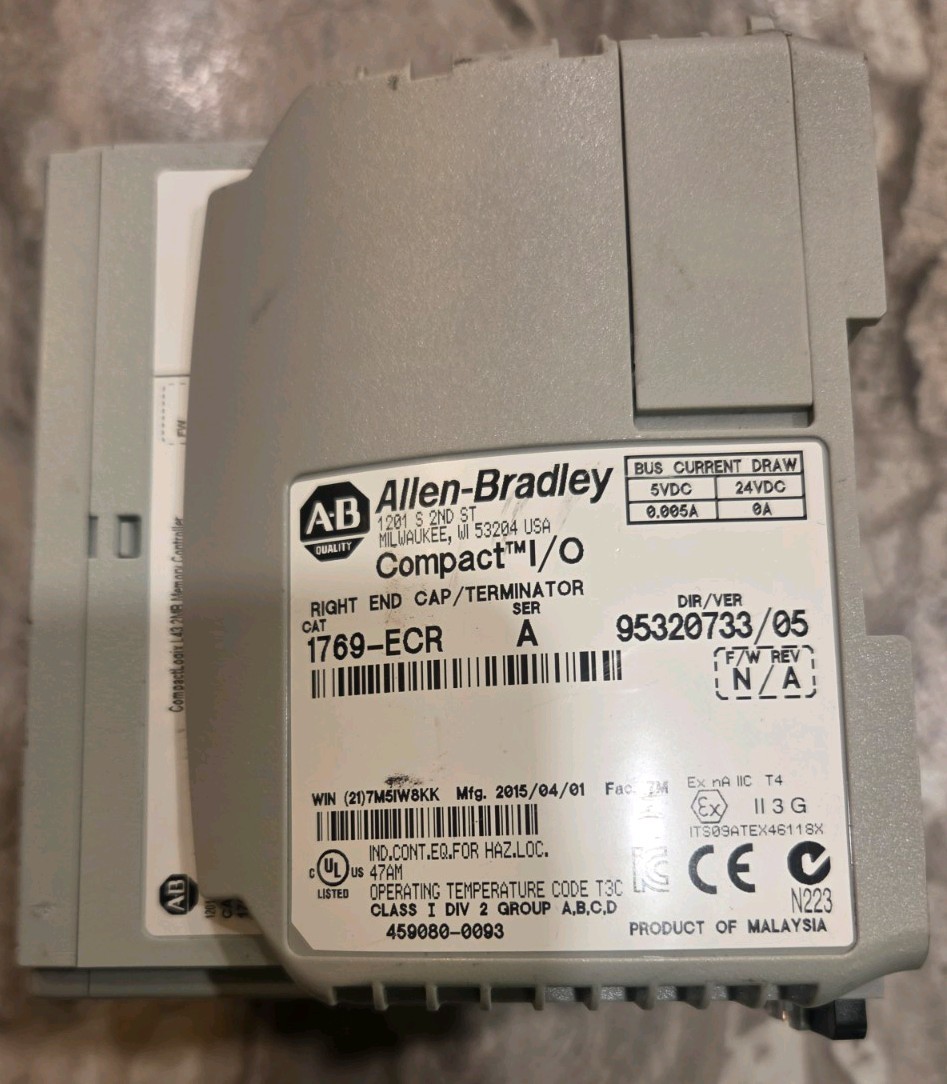 Allen Bradley 1768-L43 Processor Module w 1768-ENBT IP Module 1769-ECR I/O