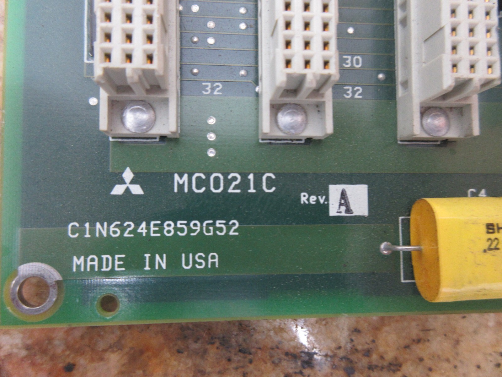 MITSUBISHI CIRCUIT BOARD MC021C C1N624E859G52 REV.A WARRANTY