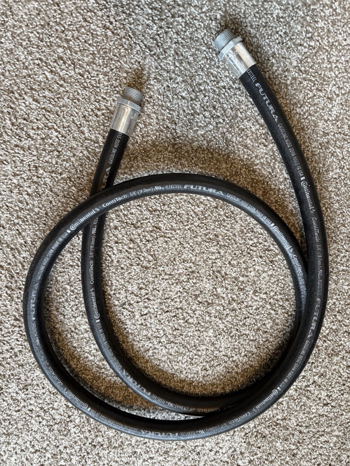 Continental ContiTech 3/4″ Flexsteel Gasoline 8′ Hose Line w/ 25R4 Fittings NEW