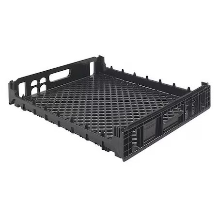 Orbis Npl630b-06 Black Bun Basket, Double Layer, Black, Stackable