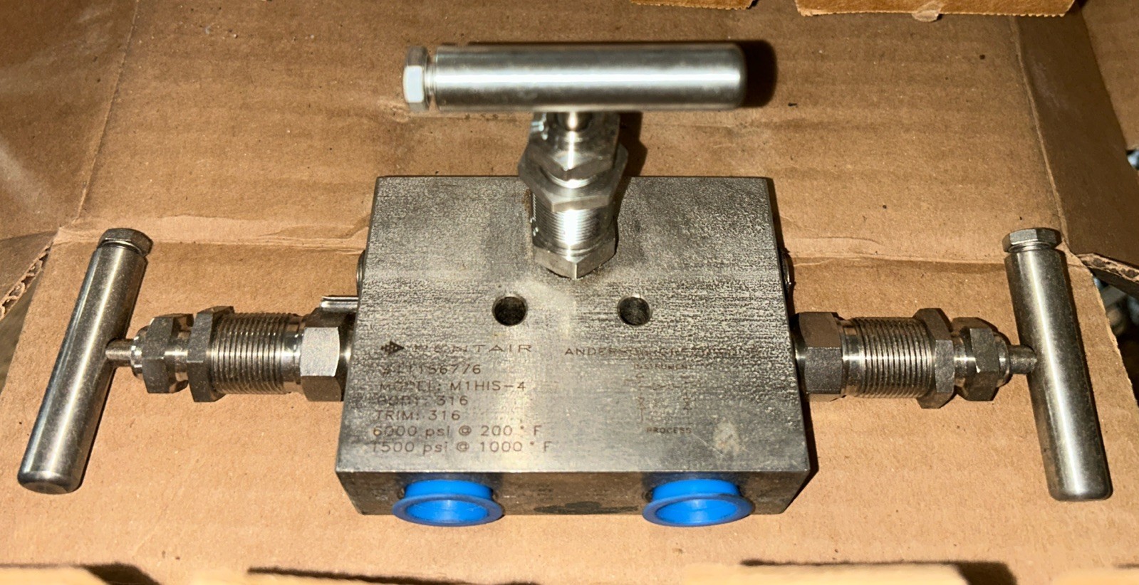 NEW Anderson Greenwood M1HIS-4 Instrument Manifold 316 Stainless Steel M1HIS4.t5